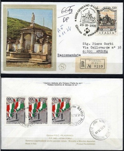 Italia 1978 fdc gold - 1978,