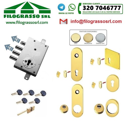 Kit serratura porta blindata - serratura,