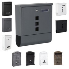 CASSETTA POSTALE DELLA POSTA DA PARETE GIORNALI CON FINESTRA TARGHETTA SERRATURA