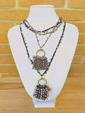 Collana Uncinetto Filo Lurex E