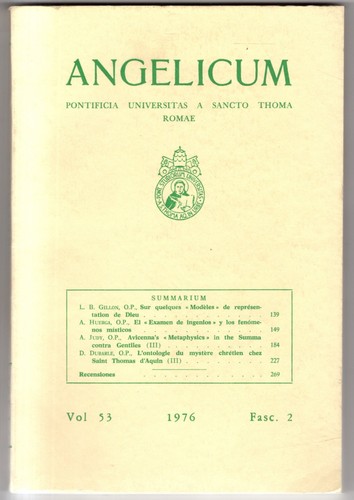 Angelicum fasc vol - fasc,