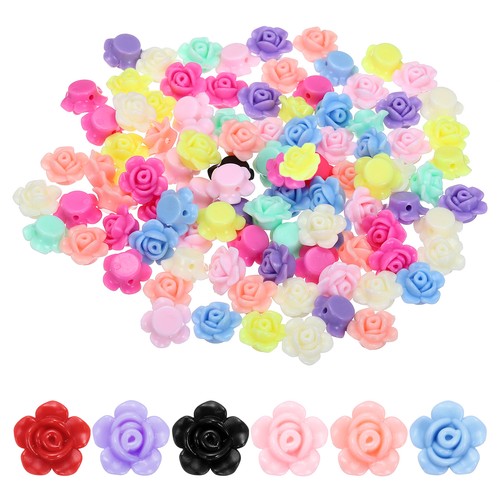 Perline fiori rosa 12mm - fiori,