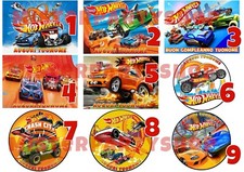 Cialda - Ostia per torte Hot Wheels macchine Anche personalizzabile o tonda o A3