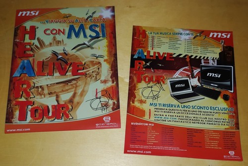 Elisa heart live tour flyer - a-live,