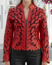 Giacca donna pelle foglia pelle donna pelle giubbino donna pelle tutti i colori