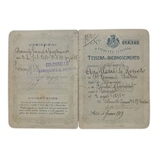 *HH* Tessera Militare Regno