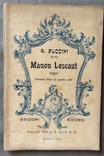 LIBRETTO OPERA MANON LESCAUT -