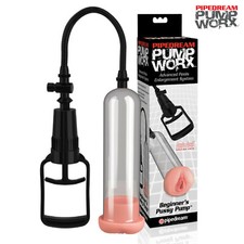 Pump Worx Penis Beginner's Pussy Pump Pompa Sviluppatore Pene Vacuum Enlarger