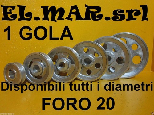 Puleggia foro 1 gola - mm,