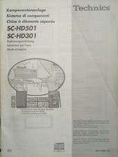 Manuale uso technics hd301 - uso, sc-hd301