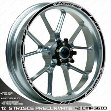 PROFILI ADESIVI SPORT RUOTA NERO PER HONDA 600 CB 600 F HORNET 2007-2013