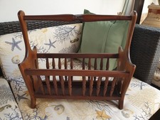 Porta riviste vintage metà 900 in legno