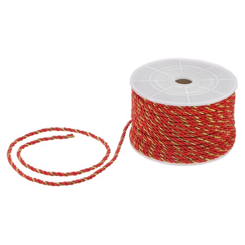 Cordón poliéster rojo y - cordón, de