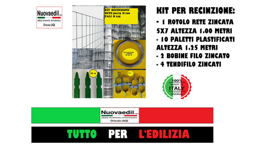 Kit rete per recinzione - kit,
