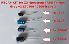 Kit capacitors condensatori ZX Spectrum Grey +2 Z70500 0500 Issue 3  Tape PCB