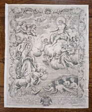ASSUNZIONE DI MARIA - INCISIONE - NAPOLI - CONFRATERNITE - 1720 ca.