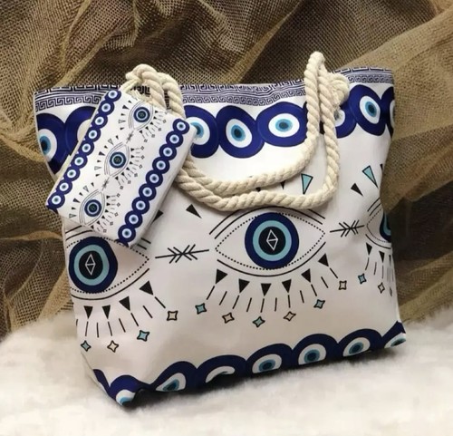 Borsa mare tessuto occhio - tessuto,