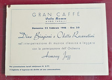 invito gran caffe' sala roma l'aquila anni '50