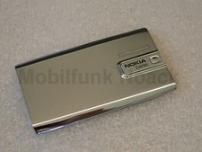 Cover batteria originale Nokia E66 | coperchio batteria | coperchio argento argento NUOVO