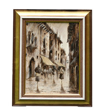Olio Su Tela Firmato Onelio