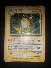 carta pokemon Raichu ita Holo