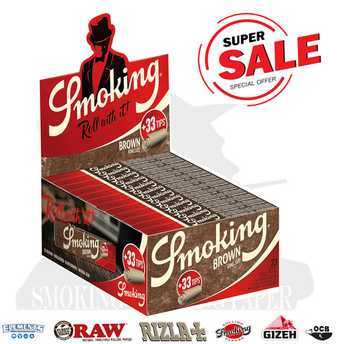 Cartine smoking brown lunghe - brown,