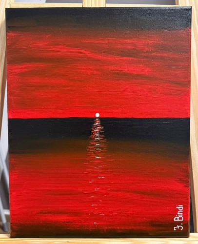 Quadro tramonto sul mare - quadro,