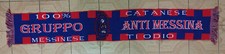 SCIARPA ULTRAS CALCIO GRUPPO ANTI MESSINA 100% CATANESE CATANIA ROSSO AZZURRI