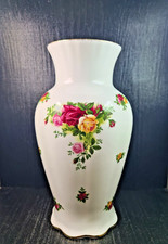royal albert vaso porcellana old country roses h 23 cm con astuccio originale