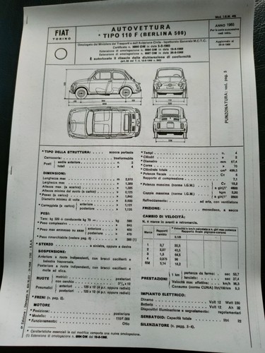 Certificato omologazione - certificato,
