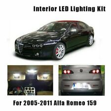 KIT LED INTERNI ALFA 159 BERLINA CONVERSIONE COMPLETA + LUCI TARGA CANBUS 6000K