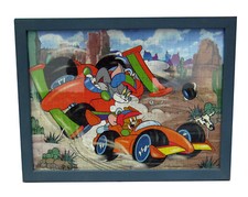 TOM e JERRY PUZZLE-.QUADRO PER BAMBINI CON CORNICE DIMENSIONE CM.54X41