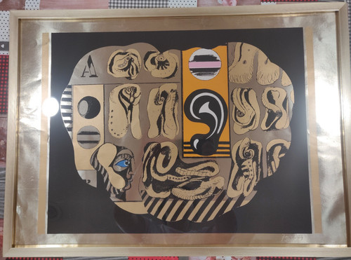 Serigrafia dorata numerata - , e