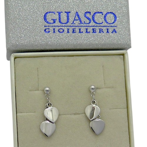 Orecchini bimba cuori pendenti