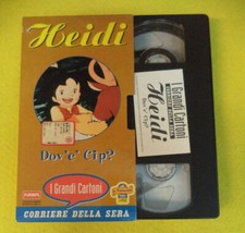 VHS film HEIDI 40 DOV'E' CIP? CORRIERE DELLA SERA grandi cartoni (FP2) no dvd