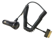 Caricabatteria Auto per iPhone 4 4S & iPad 1/2/3 iPod 3rd 4th 30 PIN 12/24V