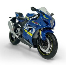 Modellino Moto 1/12 Suzuki GSX-R1000 Diecast Giocattolo Bambini Collezione Blu