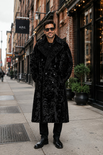 Cappotto lungo doppiopetto - , in