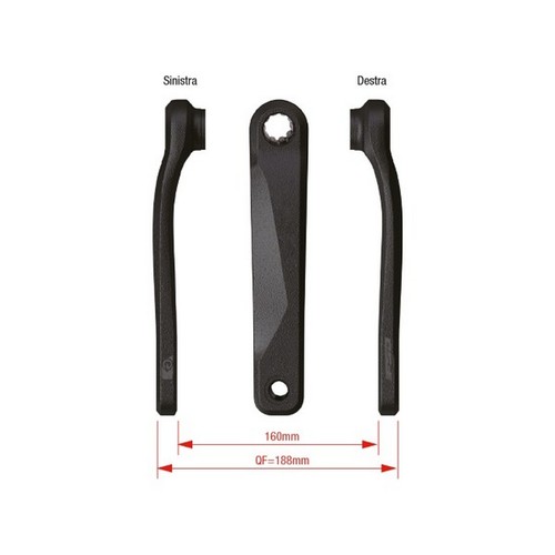 Coppia pedivelle bike - pedivelle, e-bike