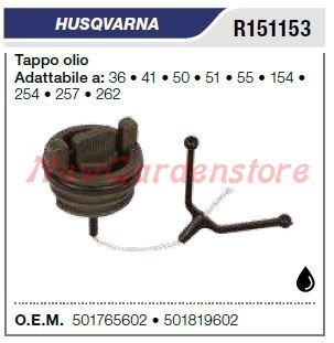 Tappo olio husqvarna motosega - tappo,