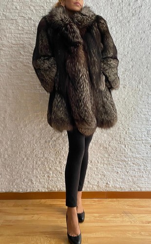 Pelliccia volpe argentata - pelliccia,