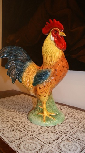 Gallo ceramica smaltata - in,