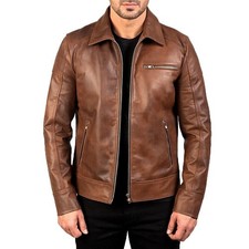 Giacca pelle uomo cafe racer - giacca,