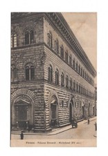 FIRENZE PALAZZO RICCARDI MICHELOZZI 1920 CARTOLINA NON VIAGGIATA ANIMATA