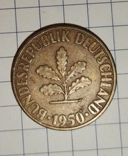 10 Pfennig 1950 conio J raro