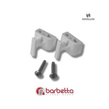 CONFEZIONE GANCI ANTE HARMONY E STAR IN FINITURA GRIGIO RICAMBIO NOVELLINI R03HA