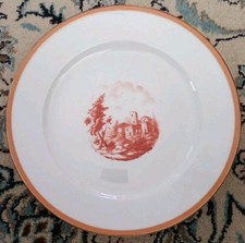 RICHARD GINORI piatto Rossa Sanguigna Doccia Porcellana Bianca 31cm