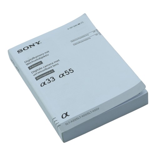 Sony a33 manuale - sony, a
