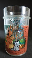 TAZZA SHAKER VINTAGE DISNEY POCAHONTAS PLASTICA GLITTER DI KIBOUKI ANNI 90