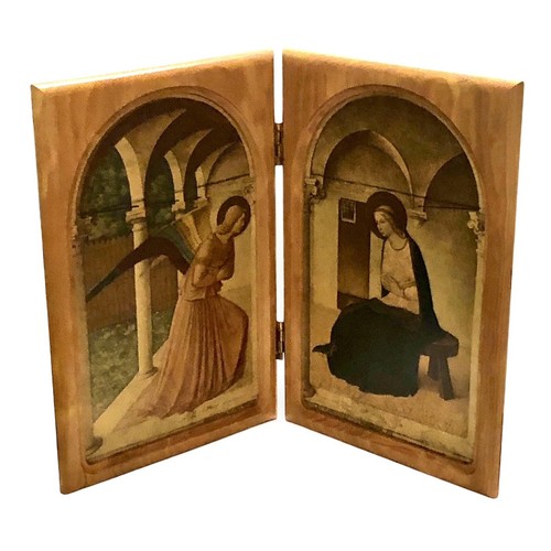 Dittico legno annunciazione - dittico,